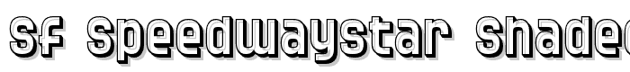SF Speedwaystar Shaded font